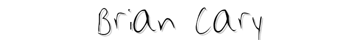 Brian Cary font